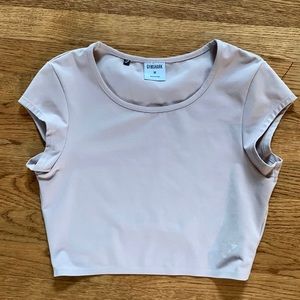 Light Pink Gymshark Cropped Top